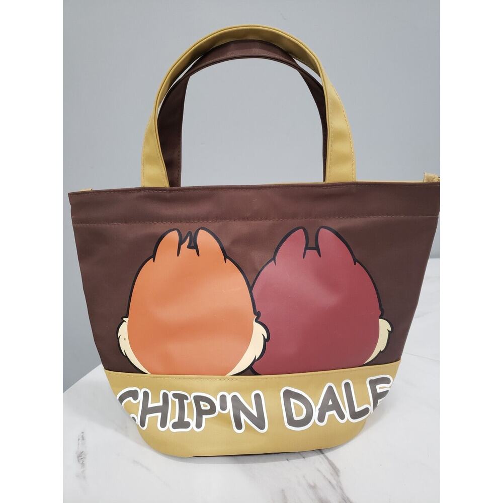 Vintage Japan Tokyo Disney Resort Chip and Dale Small Tote Bag Limited - Picture 6 of 6